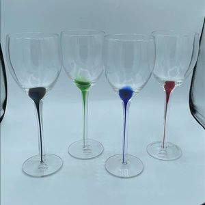 Artland SPLASH vintage wine glasses